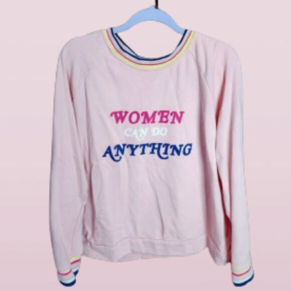 Time and Tru Tops - Women Can Do Anything Sweatshirt XXXL 3Xl